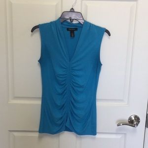 Turquoise top from White House Black Market.